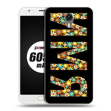 Пластиковый чехол на Ulefone Power 2 с принтом ИМЯ