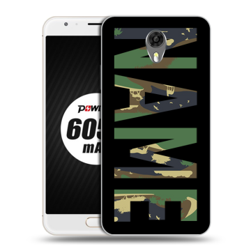 Пластиковый чехол на Ulefone Power 2 с принтом NAME