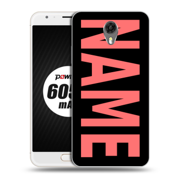 Пластиковый чехол на Ulefone Power 2 с принтом NAME