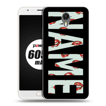 Пластиковый чехол на Ulefone Power 2 с принтом NAME