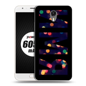 Пластиковый чехол на Ulefone Power 2 с принтом ИМЯ