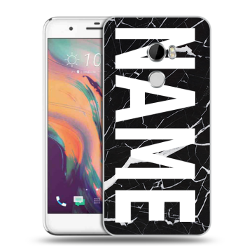 Силиконовый чехол на HTC One X10 с принтом NAME