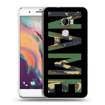 Силиконовый чехол на HTC One X10 с принтом NAME