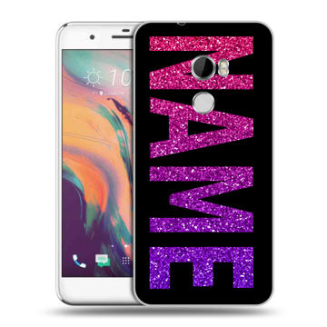 Силиконовый чехол на HTC One X10 с принтом NAME