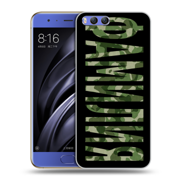 Силиконовый чехол на Xiaomi Mi6 с принтом ФАМИЛИЯ