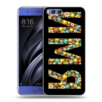 Силиконовый чехол на Xiaomi Mi6 с принтом ИМЯ