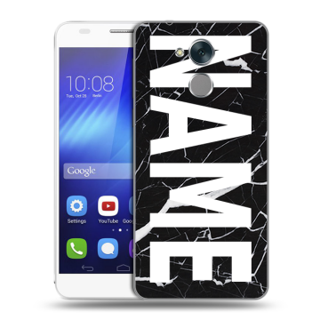 Пластиковый чехол на Huawei Honor 6C с принтом NAME