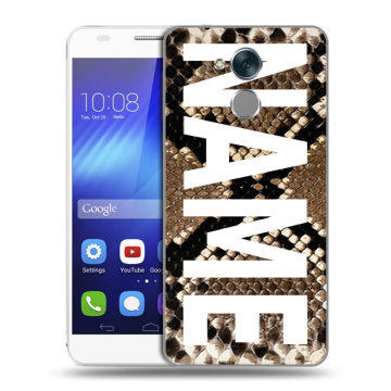 Пластиковый чехол на Huawei Honor 6C с принтом NAME