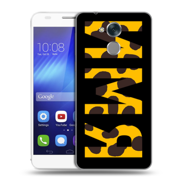 Пластиковый чехол на Huawei Honor 6C с принтом ИМЯ