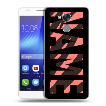 Пластиковый чехол на Huawei Honor 6C с принтом NAME