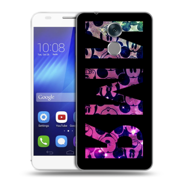 Пластиковый чехол на Huawei Honor 6C с принтом ИМЯ