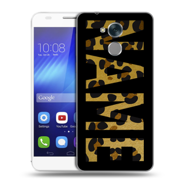 Пластиковый чехол на Huawei Honor 6C с принтом NAME