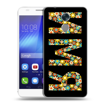 Пластиковый чехол на Huawei Honor 6C с принтом ИМЯ