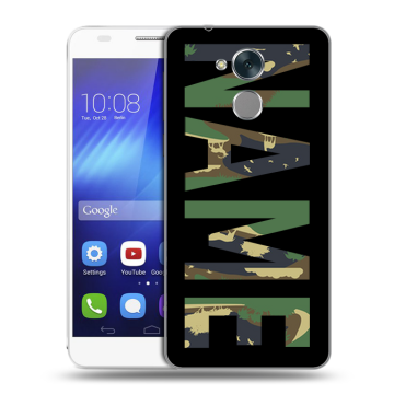 Пластиковый чехол на Huawei Honor 6C с принтом NAME