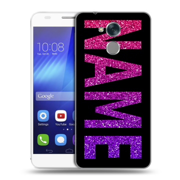 Пластиковый чехол на Huawei Honor 6C с принтом NAME