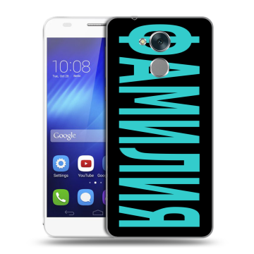 Пластиковый чехол на Huawei Honor 6C с принтом ФАМИЛИЯ