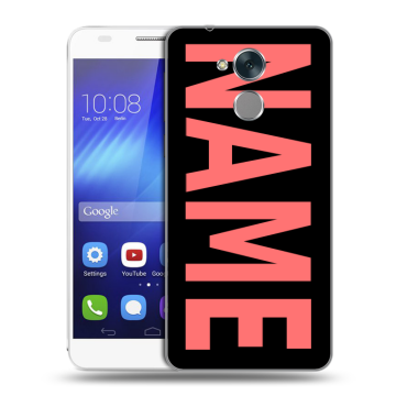 Пластиковый чехол на Huawei Honor 6C с принтом NAME