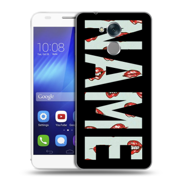 Пластиковый чехол на Huawei Honor 6C с принтом NAME