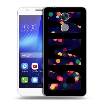 Пластиковый чехол на Huawei Honor 6C с принтом ИМЯ