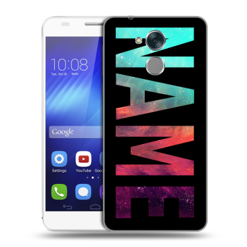 Пластиковый чехол на Huawei Honor 6C с принтом NAME