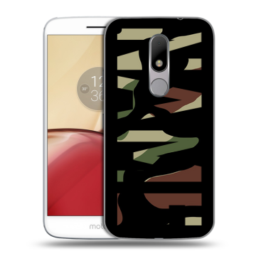 Силиконовый чехол на Lenovo Moto M с принтом NAME