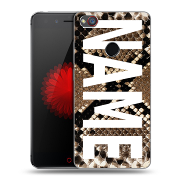 Силиконовый чехол на ZTE Nubia Z11 Mini S с принтом NAME