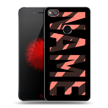 Силиконовый чехол на ZTE Nubia Z11 Mini S с принтом NAME
