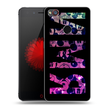 Силиконовый чехол на ZTE Nubia Z11 Mini S с принтом ИМЯ