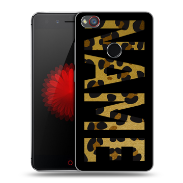 Силиконовый чехол на ZTE Nubia Z11 Mini S с принтом NAME