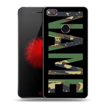 Силиконовый чехол на ZTE Nubia Z11 Mini S с принтом NAME