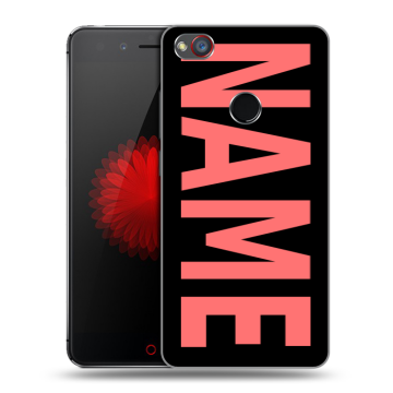 Силиконовый чехол на ZTE Nubia Z11 Mini S с принтом NAME