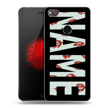 Силиконовый чехол на ZTE Nubia Z11 Mini S с принтом NAME