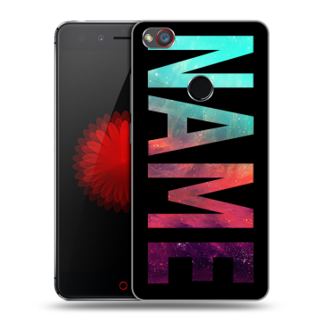 Силиконовый чехол на ZTE Nubia Z11 Mini S с принтом NAME