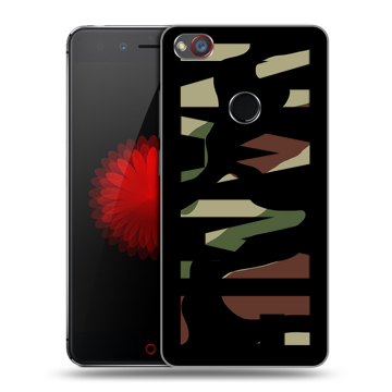 Силиконовый чехол на ZTE Nubia Z11 Mini S с принтом NAME