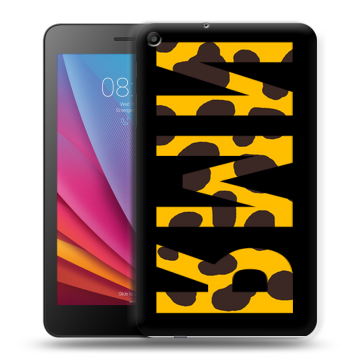 Силиконовый чехол на Huawei MediaPad T2 7.0 с принтом ИМЯ