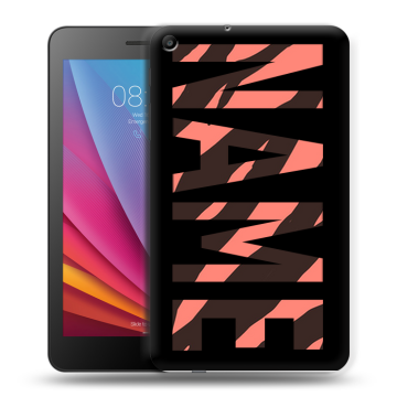 Силиконовый чехол на Huawei MediaPad T2 7.0 с принтом NAME