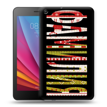 Силиконовый чехол на Huawei MediaPad T2 7.0 с принтом ФАМИЛИЯ