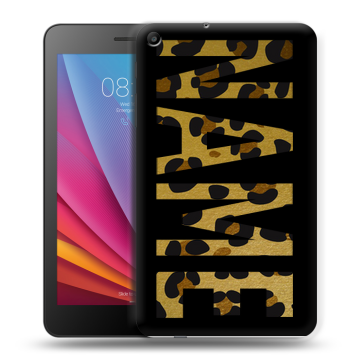 Силиконовый чехол на Huawei MediaPad T2 7.0 с принтом NAME
