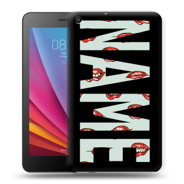 Силиконовый чехол на Huawei MediaPad T2 7.0 с принтом NAME