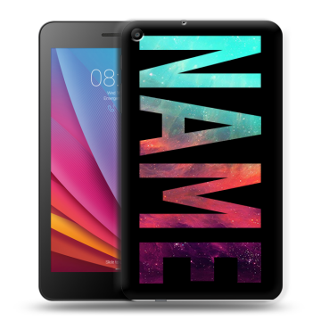 Силиконовый чехол на Huawei MediaPad T2 7.0 с принтом NAME