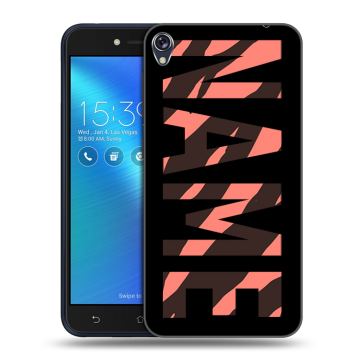 Силиконовый чехол на Asus ZenFone Live с принтом NAME