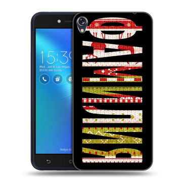 Силиконовый чехол на Asus ZenFone Live с принтом ФАМИЛИЯ