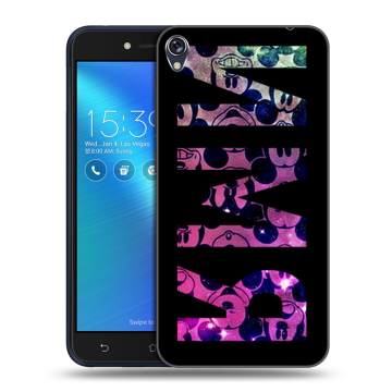 Силиконовый чехол на Asus ZenFone Live с принтом ИМЯ