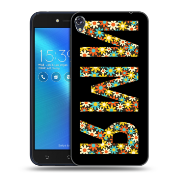 Силиконовый чехол на Asus ZenFone Live с принтом ИМЯ