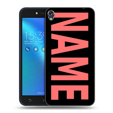 Силиконовый чехол на Asus ZenFone Live с принтом NAME