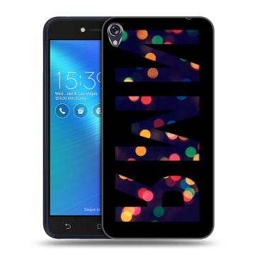 Силиконовый чехол на Asus ZenFone Live с принтом ИМЯ