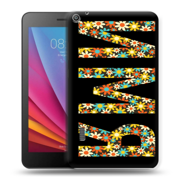 Силиконовый чехол на Huawei MediaPad T3 7 с принтом ИМЯ