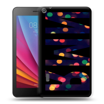 Силиконовый чехол на Huawei MediaPad T3 7 с принтом ИМЯ