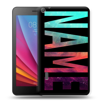 Силиконовый чехол на Huawei MediaPad T3 7 с принтом NAME