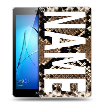Силиконовый чехол на Huawei MediaPad T3 8 с принтом NAME